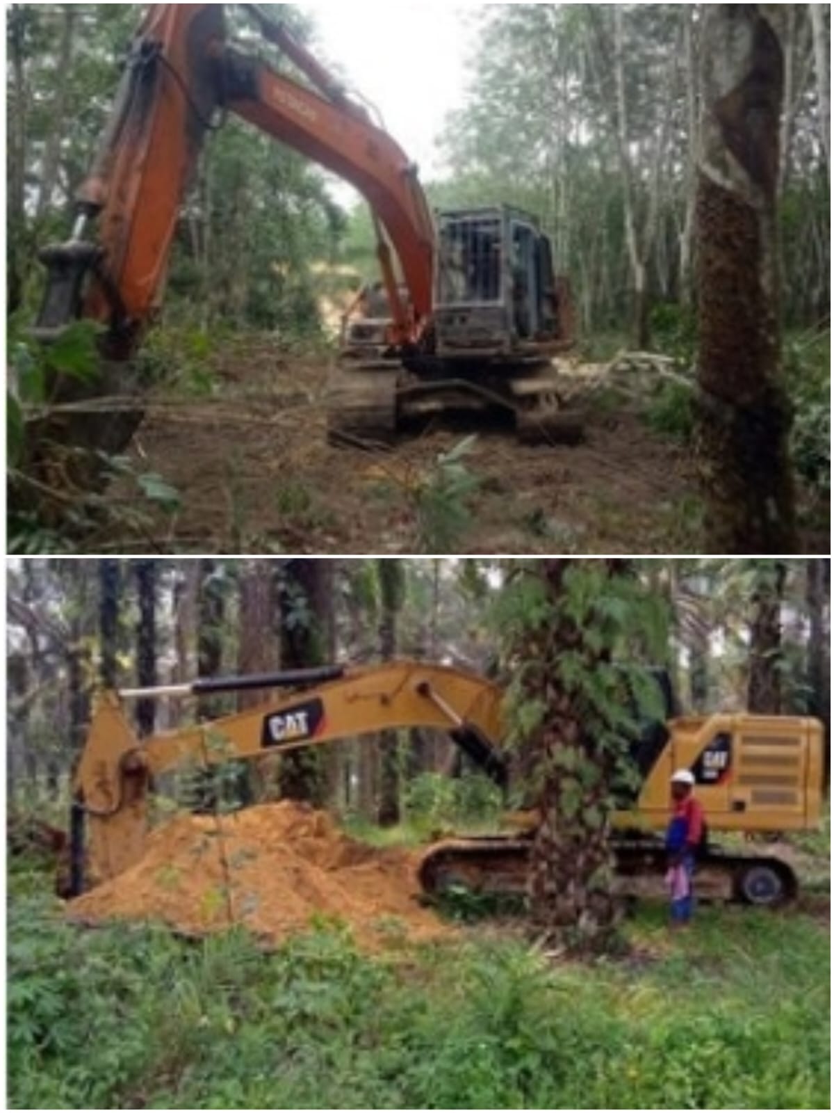 PT.HKI PROYEK PEMBANGUNAN TOL PEKANBARU-DUMAI PEKDUM 4A STA 54 (TAHUN 2020-2021) LAND CLEARING
